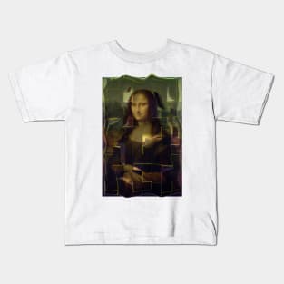 Mona Lisa Design Kids T-Shirt